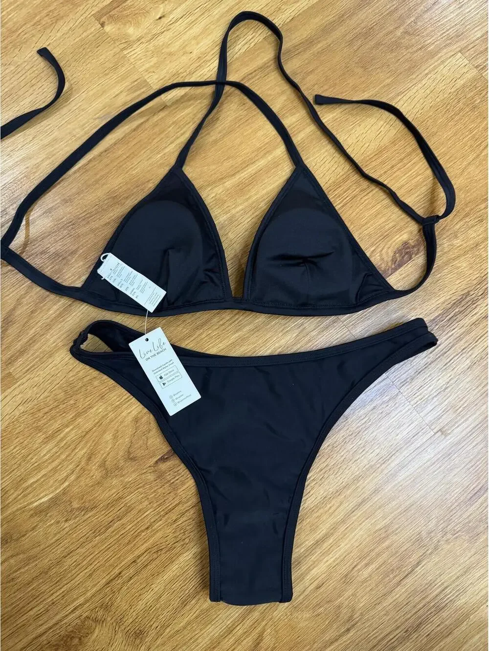 Cupshe- Small Black Sequin Swimsuit/Bikini